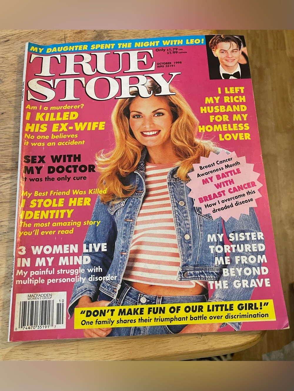 2-True Story Magazine October /November 1998 - Controversial Stories/price for 2